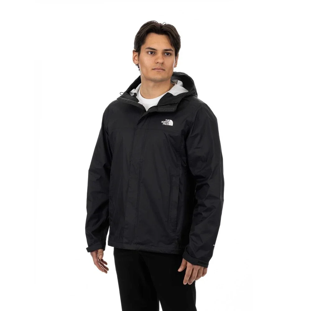 The North Face Venture 2 Rain Jacket Mens Black Waterproof Hooded Hiking FROG631